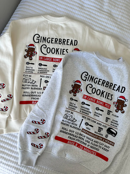 Gingerbread Recipe Christmas Crewneck/Hoodie