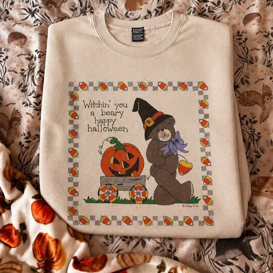 WITCHIN’ YOU A BEARY HAPPY HALLOWEEN TEE / CREW NECK
