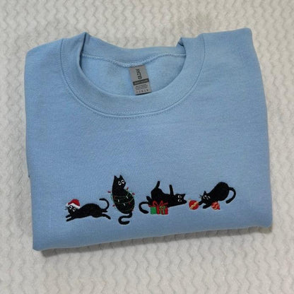 Chaton de Noël Crewneck/Hoodie
