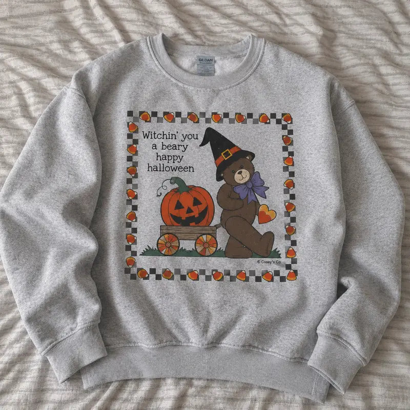 WITCHIN’ YOU A BEARY HAPPY HALLOWEEN TEE / CREW NECK