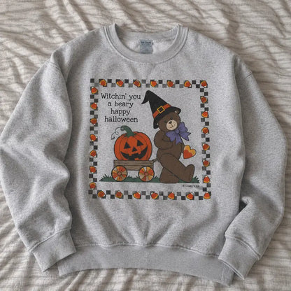 WITCHIN’ YOU A BEARY HAPPY HALLOWEEN TEE / CREW NECK