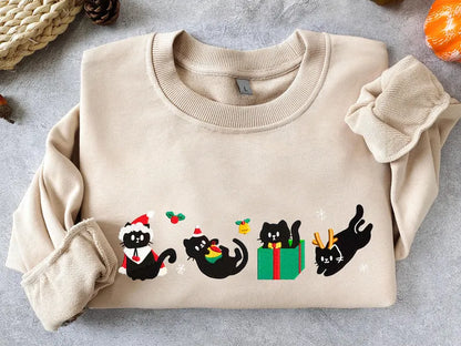 cats for Christmas Crewneck/Hoodie