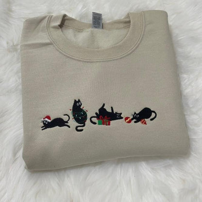 Chaton de Noël Crewneck/Hoodie