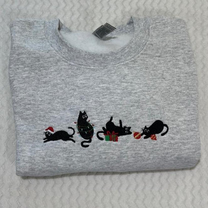 Chaton de Noël Crewneck/Hoodie