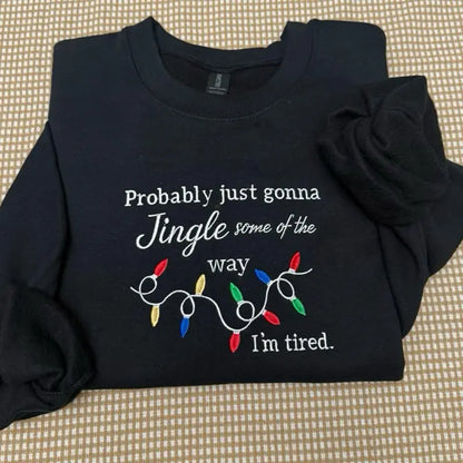 Broderie lumineuse de Noël Crewneck/Hoodie