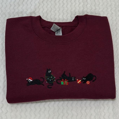 Chaton de Noël Crewneck/Hoodie