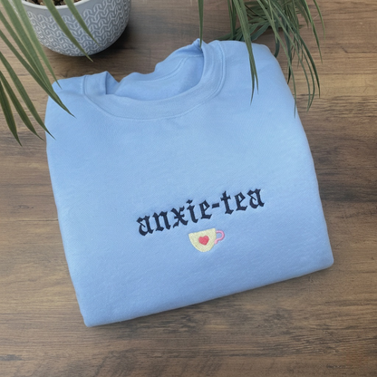 ANXIE-TEA EMBROIDERED CREW NECK / HOODIE