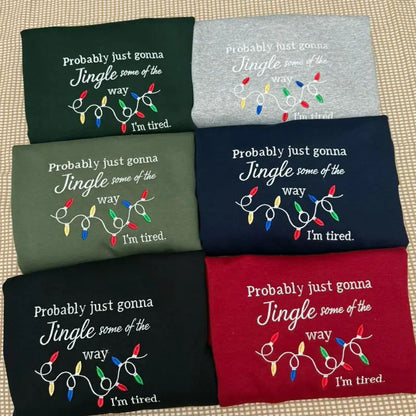 Broderie lumineuse de Noël Crewneck/Hoodie