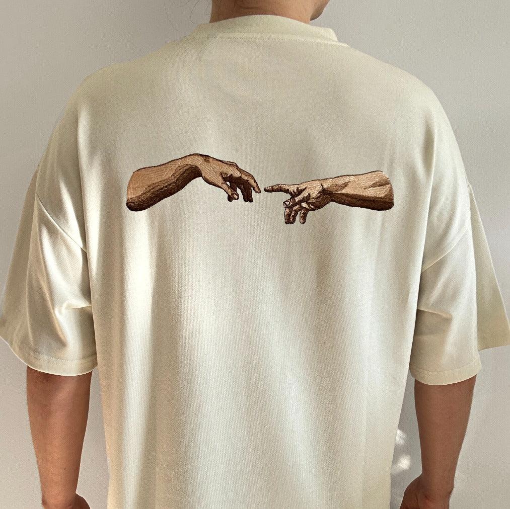 THE CREATION OF ADAM Embroidered Sweatshirt