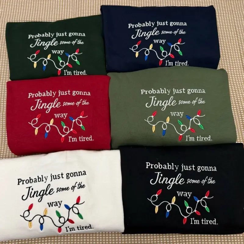 Broderie lumineuse de Noël Crewneck/Hoodie