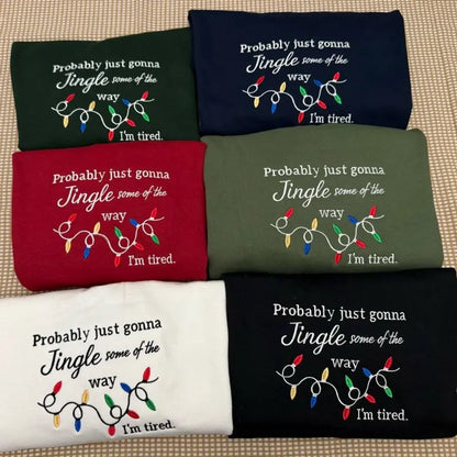 Broderie lumineuse de Noël Crewneck/Hoodie