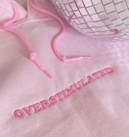 OVERSTIMULATED WAVEY EMBROIDERED CREW NECK / HOODIE