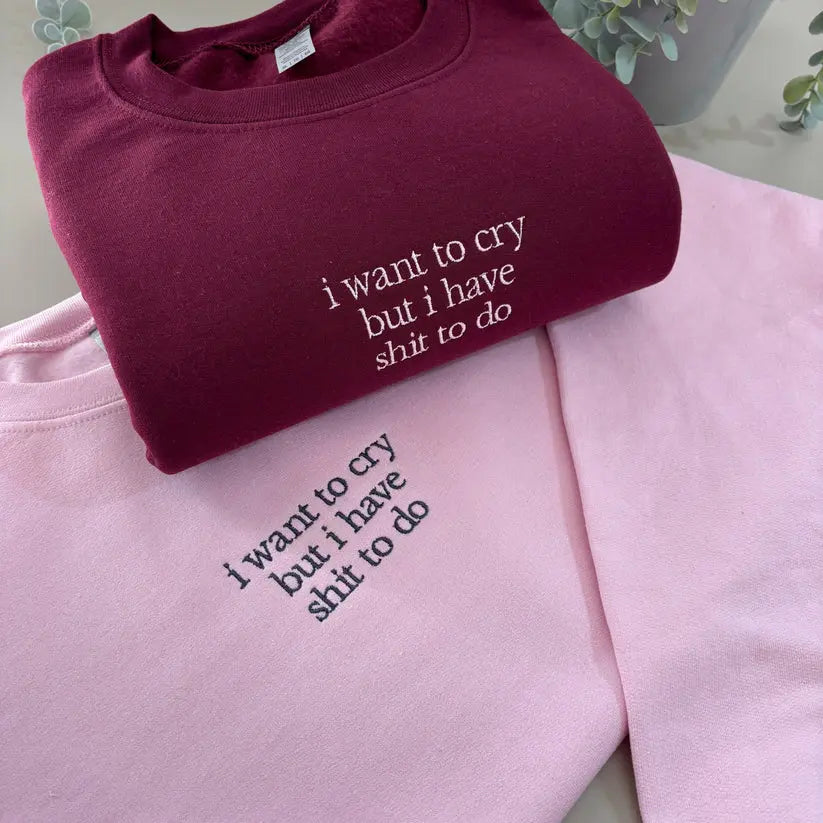 CUSTOM SLOGAN EMBROIDERED CREW NECK / HOODIE customifeel