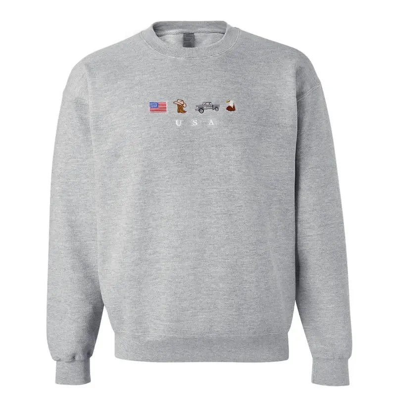 Country Speciality Embroidered Sweatshirt customifeel