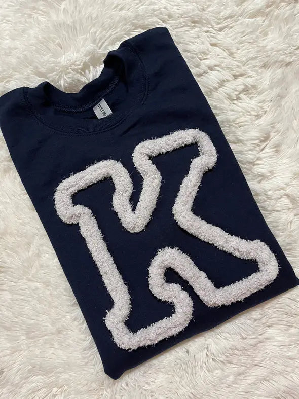 Custom Chenille Embroidered Sweatshirt customifeel