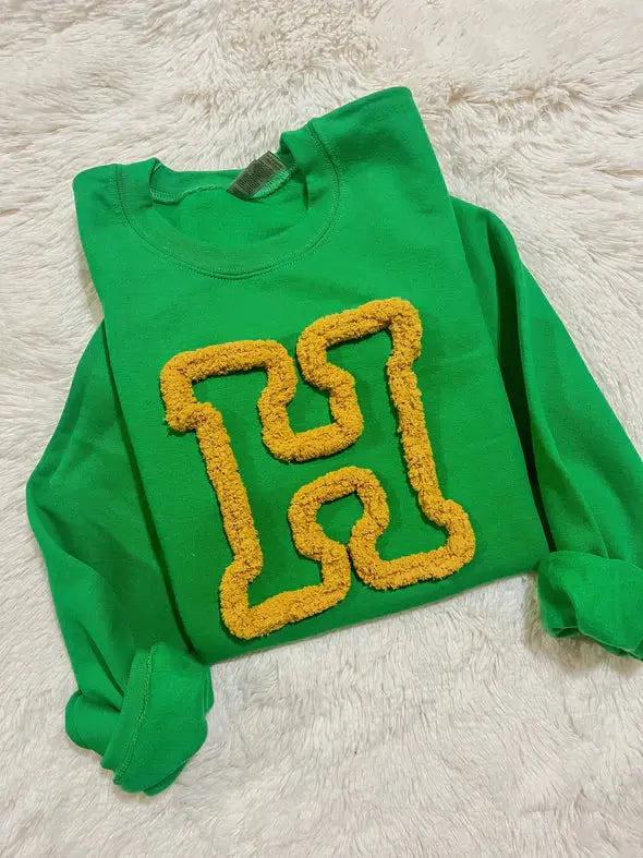 Custom Chenille Embroidered Sweatshirt customifeel