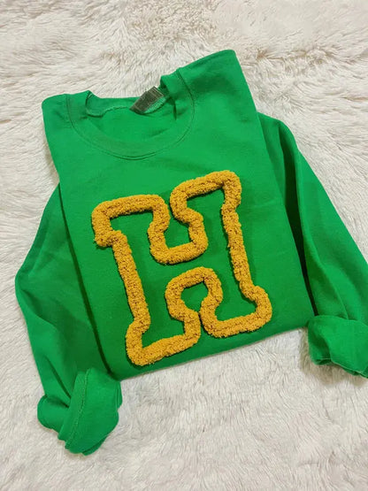 Custom Chenille Embroidered Sweatshirt customifeel