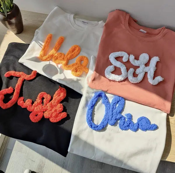 Custom Chenille Embroidered Sweatshirt customifeel