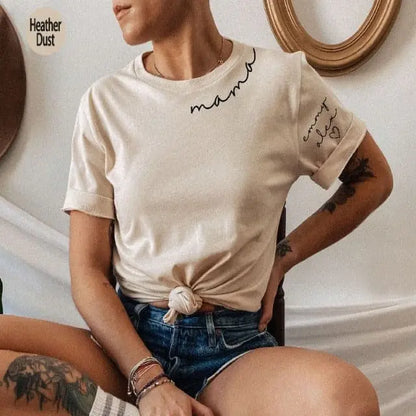 Custom Mama Sweatshirt with Children Name on Sleeve - customifeel