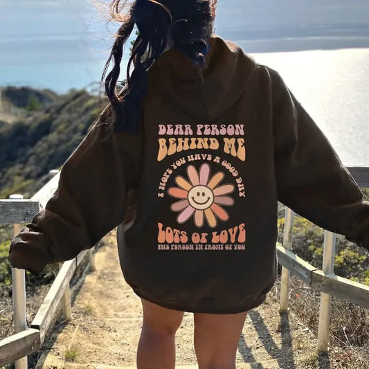 Dear Person Behind Me Hoodie-Sunflower customifeel