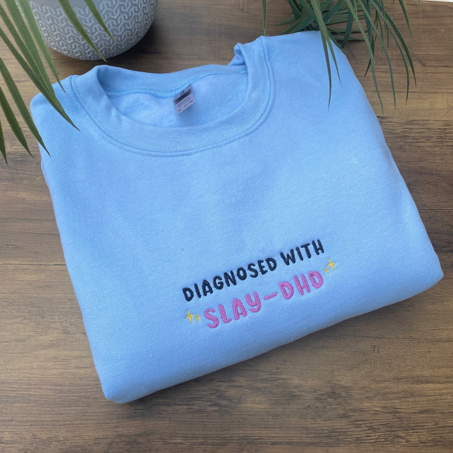 SLAY-DHD EMBROIDERED CREW NECK / HOODIE