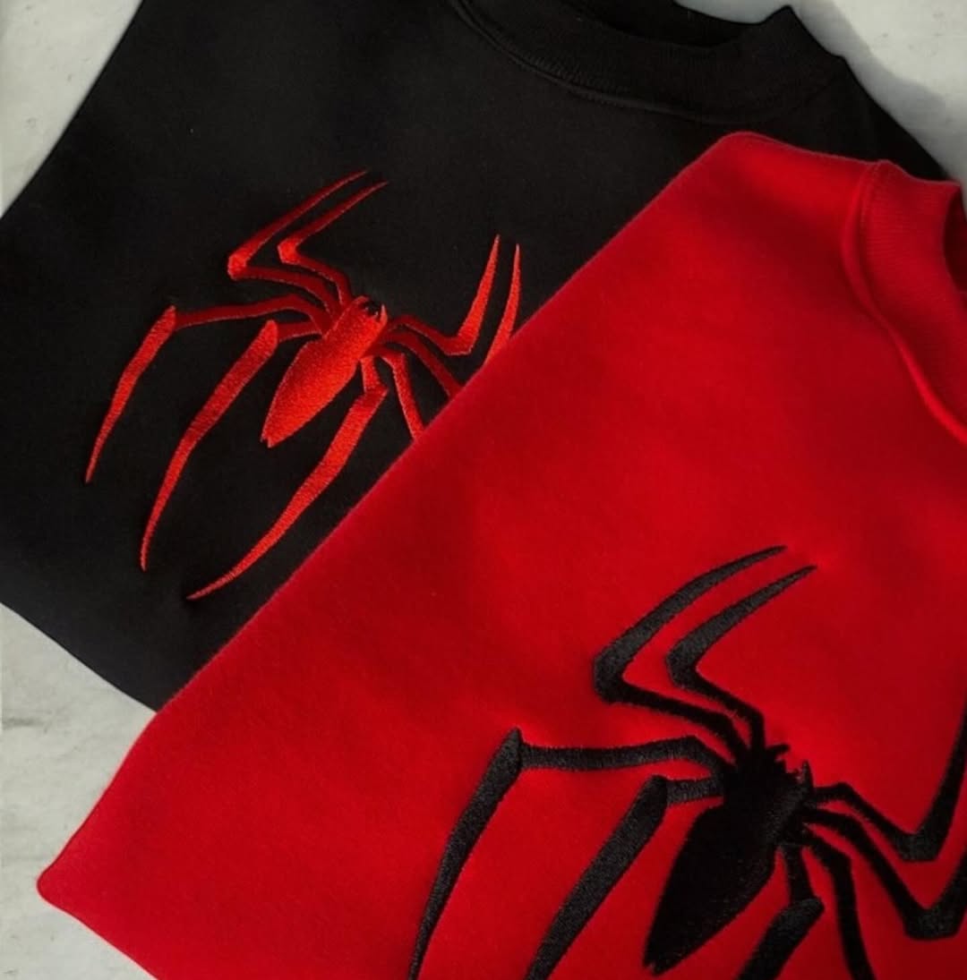 Spider Embroidered Crewneck / Hoodie