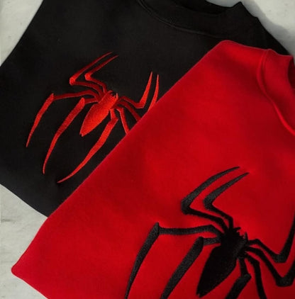 Spider Embroidered Crewneck / Hoodie
