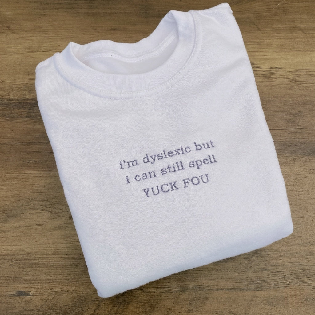 YUCK FOU EMBROIDERED CREW NECK / HOODIE