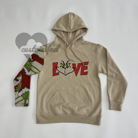 Green Monster Tapestry Sleeve Hoodie Style 4 customifeel