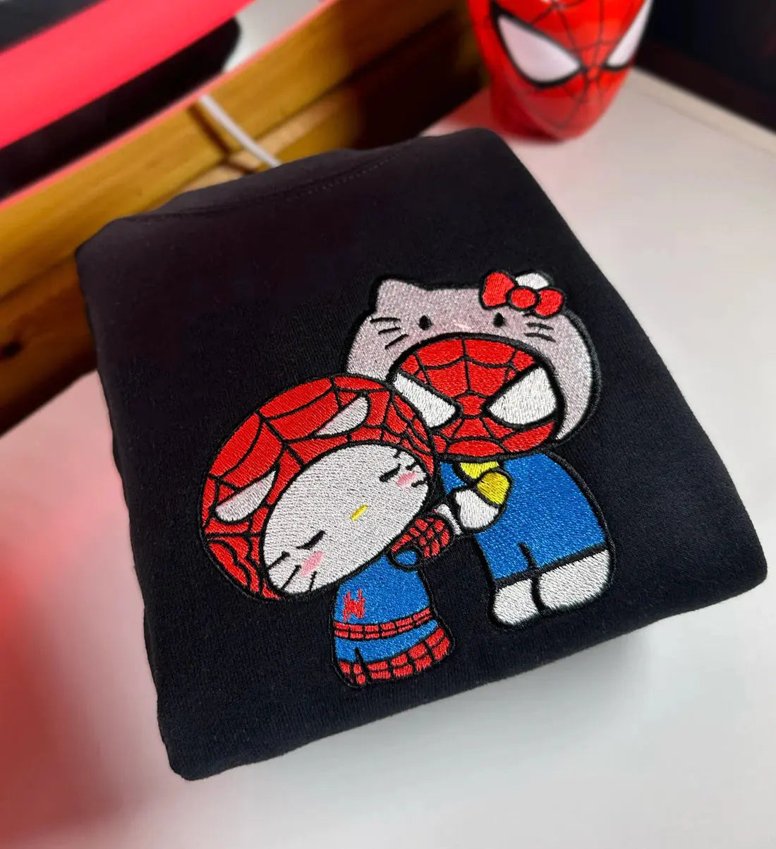 Hello Kitty Inspired Embroidered Sweatshirt customifeel