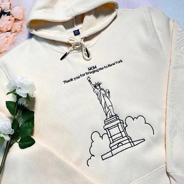 Hoodie Embroidered With Your Birth Region And Place Name customifeel