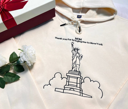 Hoodie Embroidered With Your Birth Region And Place Name customifeel