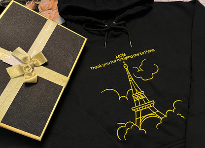 Hoodie Embroidered With Your Birth Region And Place Name customifeel