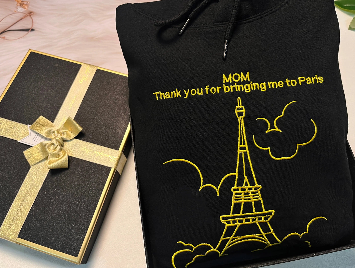 Hoodie Embroidered With Your Birth Region And Place Name customifeel