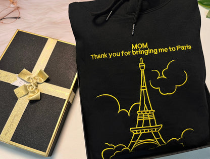 Hoodie Embroidered With Your Birth Region And Place Name customifeel