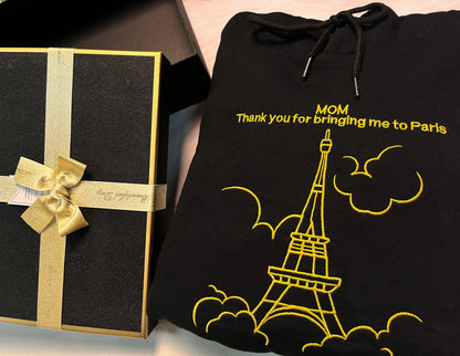 Hoodie Embroidered With Your Birth Region And Place Name customifeel