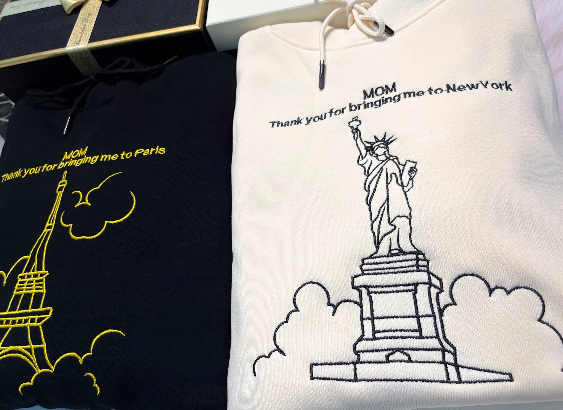 Hoodie Embroidered With Your Birth Region And Place Name customifeel