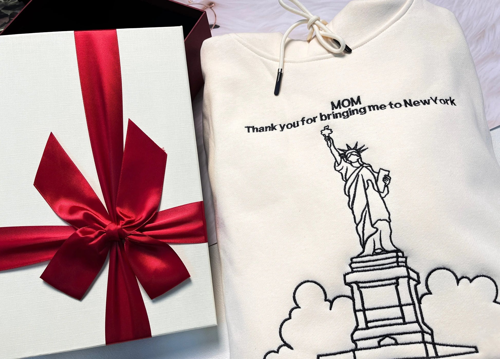 Hoodie Embroidered With Your Birth Region And Place Name customifeel