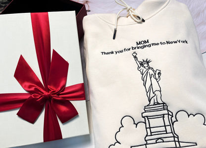 Hoodie Embroidered With Your Birth Region And Place Name customifeel