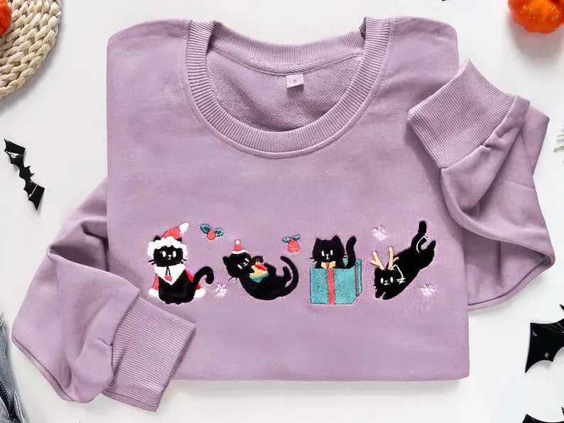 cats for Christmas Crewneck/Hoodie customifeel