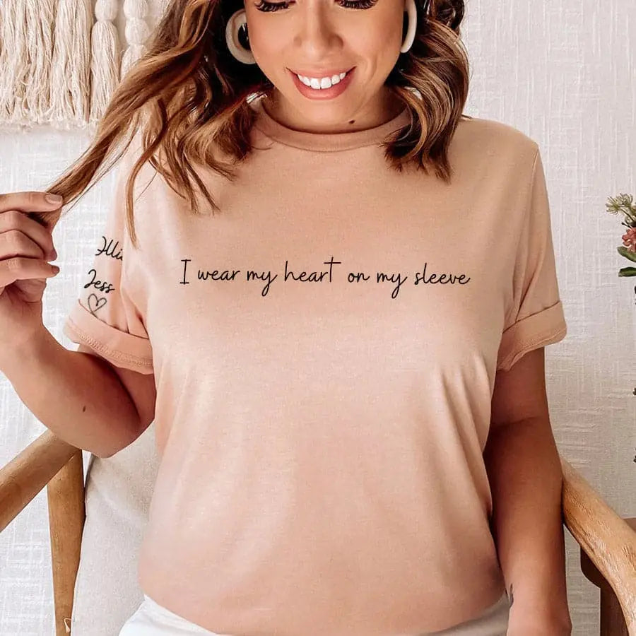 I Wear My Heart On My Sleeve Sweatshirt customifeel