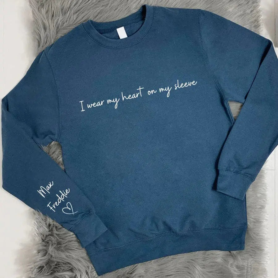 I Wear My Heart On My Sleeve Sweatshirt customifeel