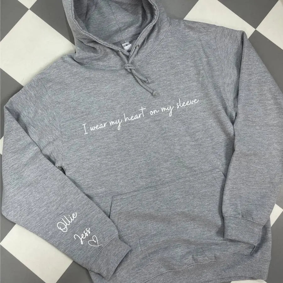 I Wear My Heart On My Sleeve Sweatshirt customifeel