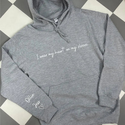 I Wear My Heart On My Sleeve Sweatshirt customifeel
