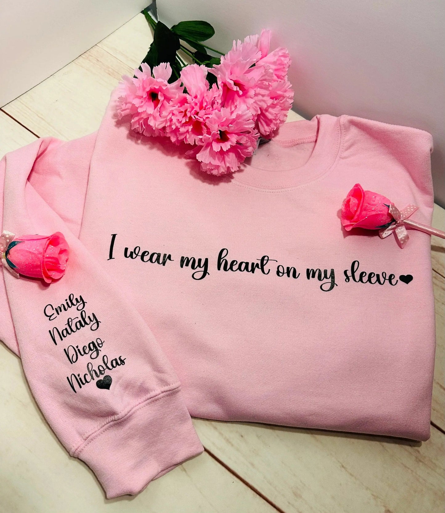 I Wear My Heart On My Sleeve Sweatshirt customifeel