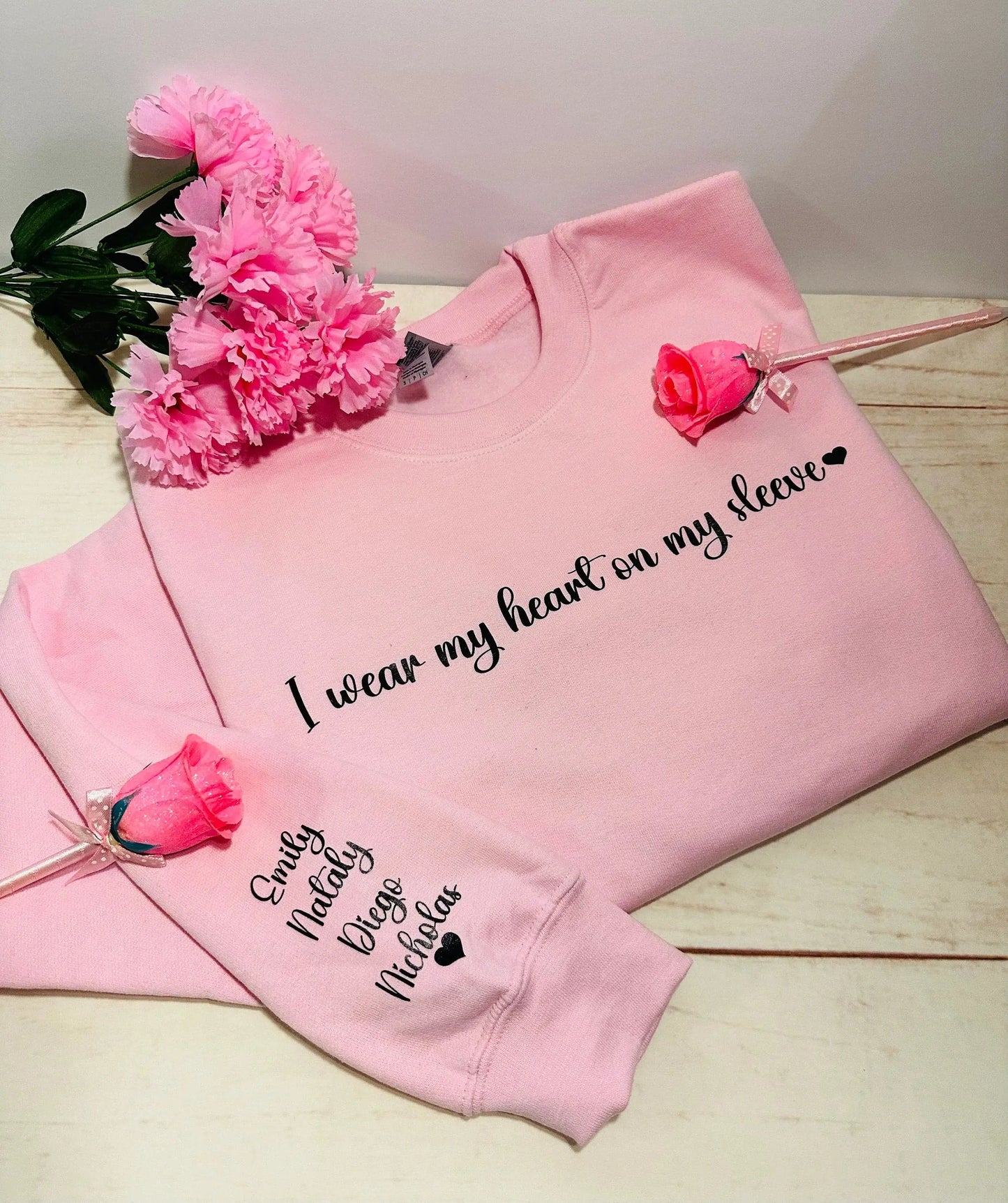 I Wear My Heart On My Sleeve Sweatshirt customifeel