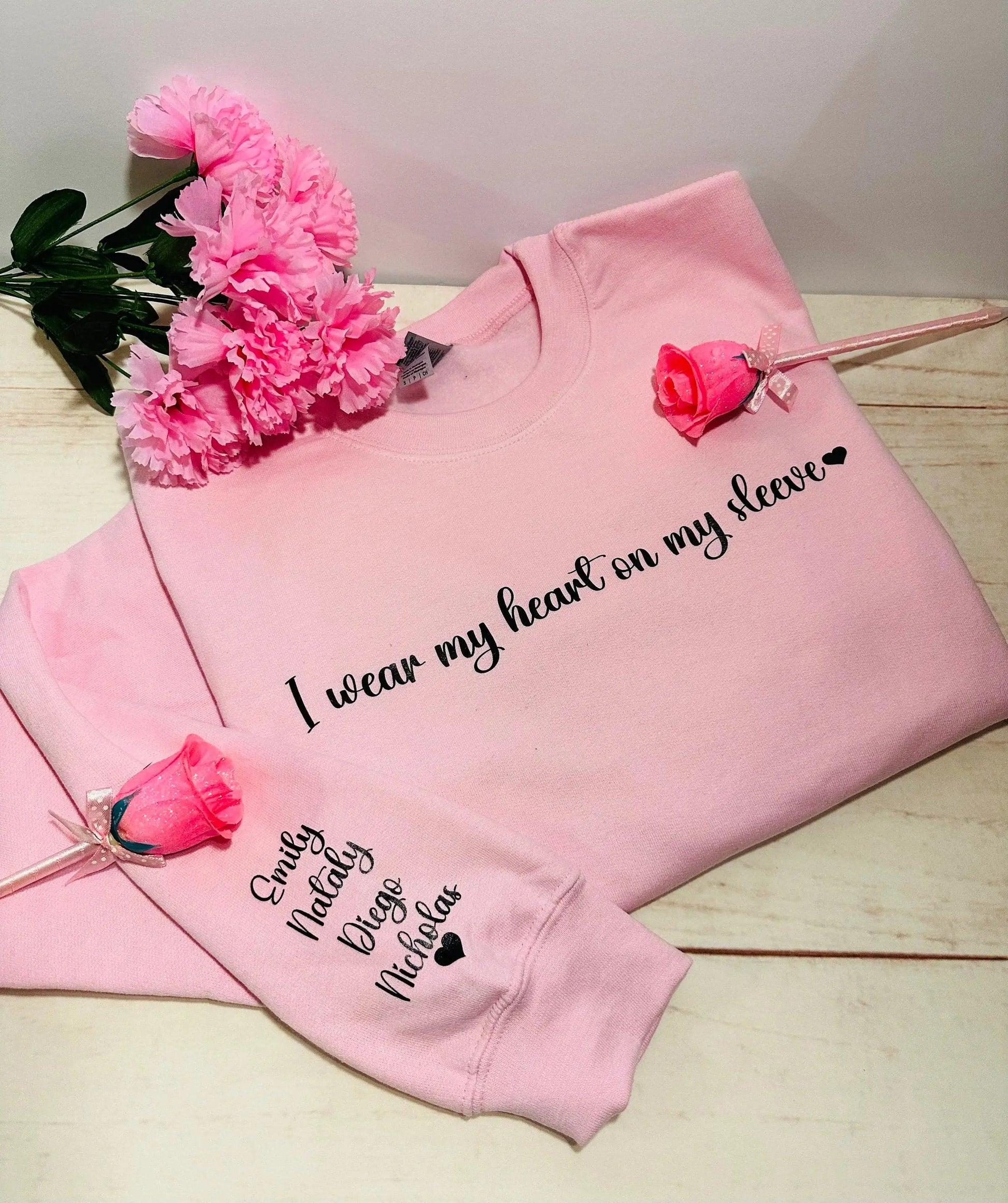 I Wear My Heart On My Sleeve Sweatshirt customifeel