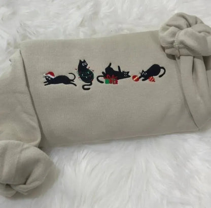Chaton de Noël Crewneck/Hoodie
