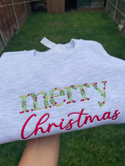 Broderie Joyeux Noël Crewneck/Hoodie