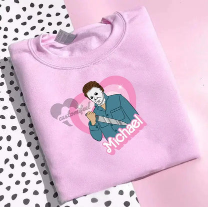 Pink Heart Freddie Crew-neck / Hoodie customifeel